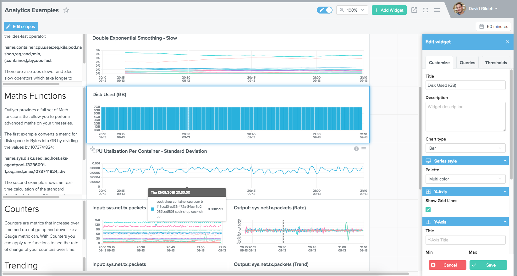 Outlyer Analytics Dashboard